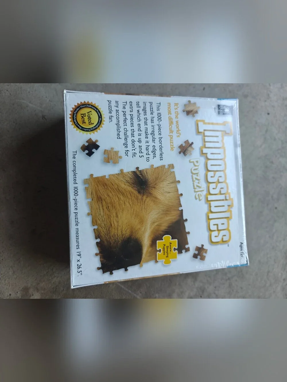 Impossibles Puzzle  Awww...  Sleeping Puppies 1000 Pieces BePuzzled NEW SEALED